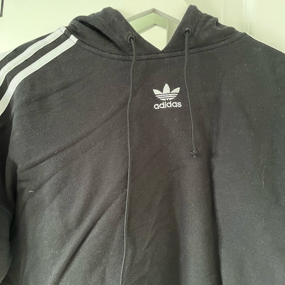 NWOT Adidas Original Cropped Hoodie - Picture 4 of 5